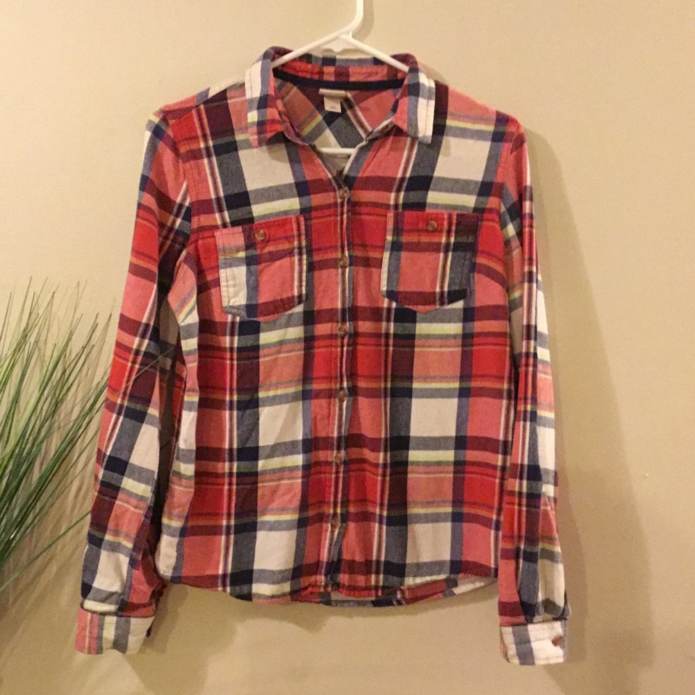 S/M Plaid Flannel Shirt - Picture 1 of 3